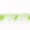 Satinband mit Organza und Punkten lime 1,9cm