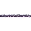 Satinband mit Organza und Punkten lila 1,9cm