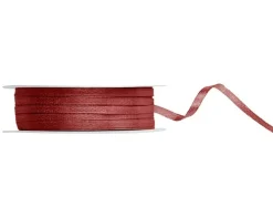 Satinband weinrot 3mm breit 1 Rolle mit 50m Dekoband & Geschenkband