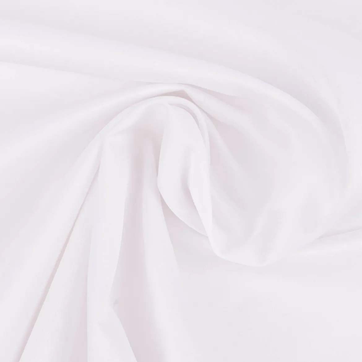 Satin Stoff Tischdecken Meterware mit Teflonausrüstung uni weiß 160cm Breite