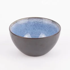 Schale Bowl klein reactive glaze reaktive Glasur blau 12x6cm (DxH)