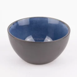 Schale Bowl klein reactive glaze reaktive Glasur dunkelblau 12x6cm (DxH)