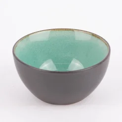 Schale Bowl klein reactive glaze reaktive Glasur türkis 12x6cm (DxH)