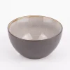 Schale Bowl klein reactive glaze reaktive Glasur hellgrau 12x6cm (DxH)