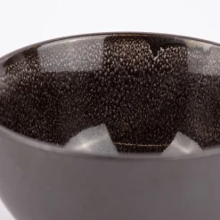 Schale Bowl klein reactive glaze reaktive Glasur braun 12x6cm (DxH)
