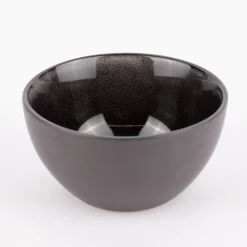 Schale Bowl klein reactive glaze reaktive Glasur schwarz 12x6cm (DxH)