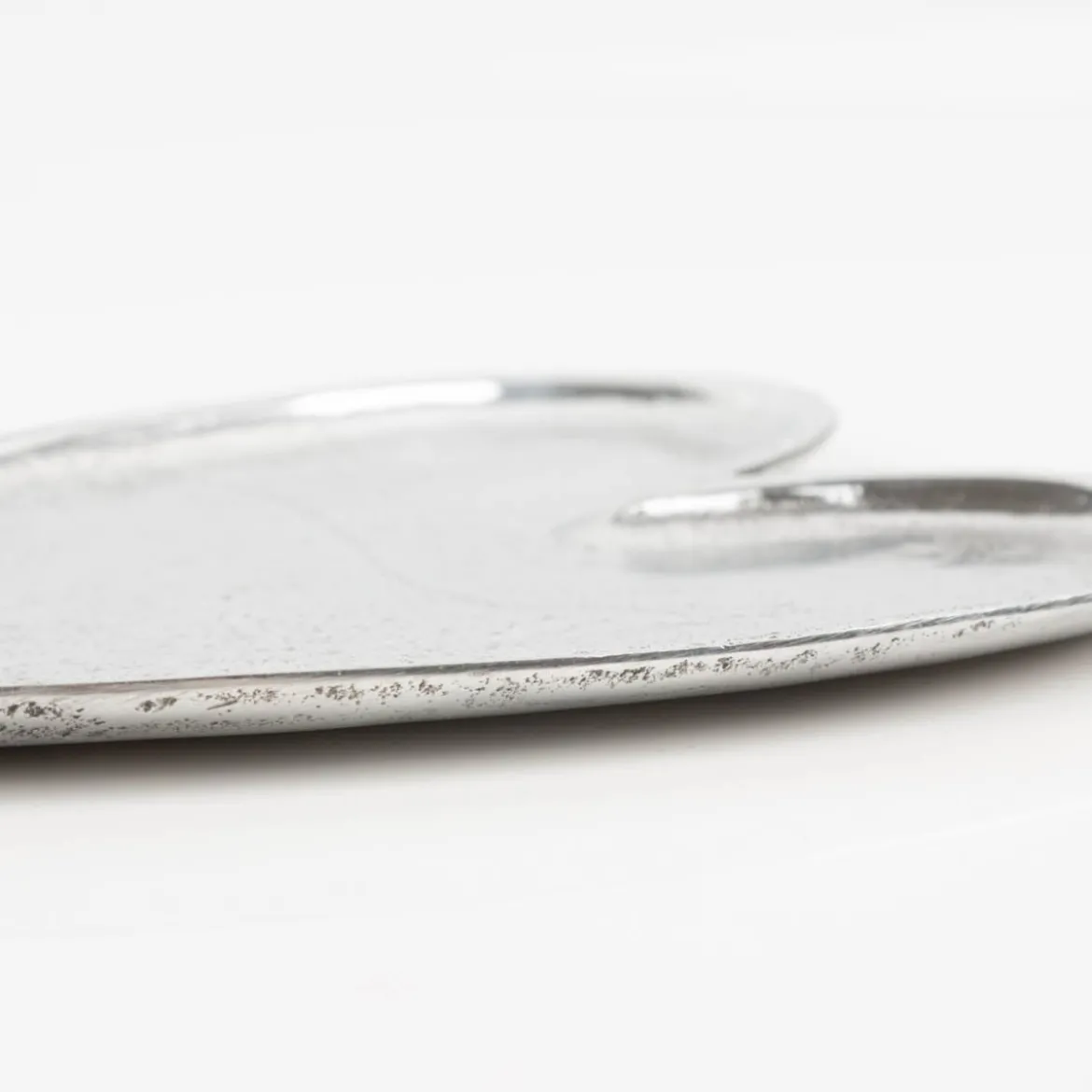 Schale Herz aus Aluminium lebensmittelecht handgearbeitet 18x30cm von Boltze
