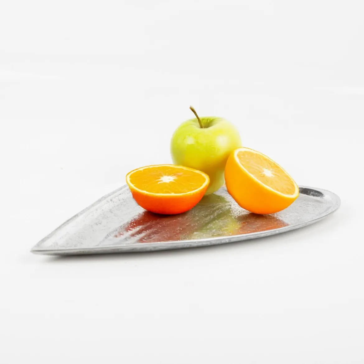 Schale Herz aus Aluminium lebensmittelecht handgearbeitet 18x30cm von Boltze