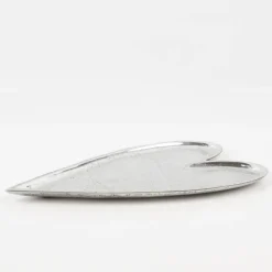Schale Herz aus Aluminium lebensmittelecht handgearbeitet 18x30cm von Boltze