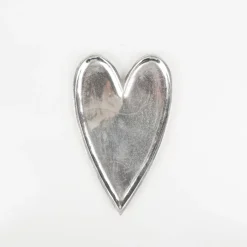 Schale Herz aus Aluminium lebensmittelecht handgearbeitet 18x30cm von Boltze