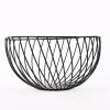 Schale Obstschale Dekoschale Metall Draht schwarz 25x13cm