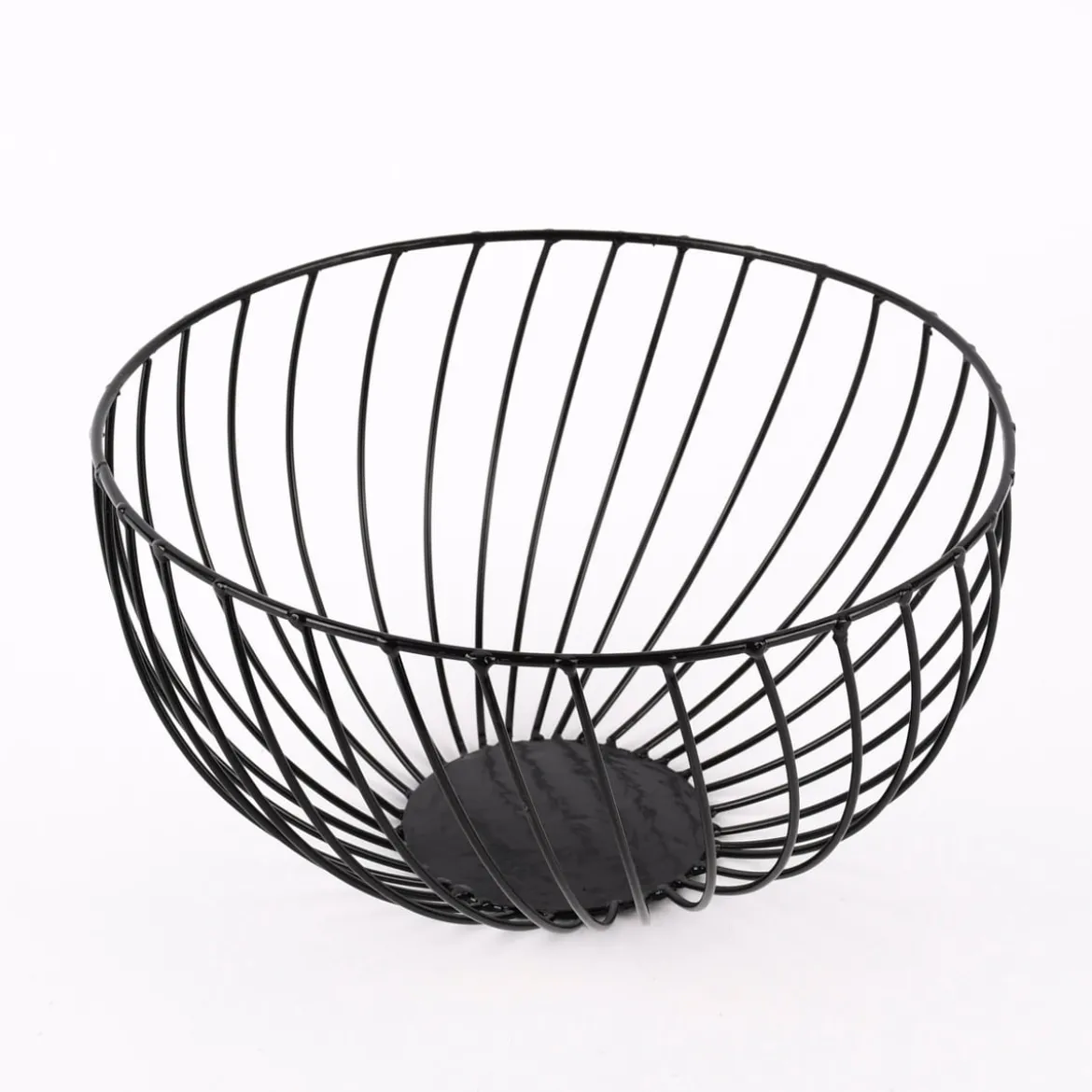 Schale Obstschale Dekoschale Metall Draht schwarz 25x13cm