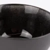Schale reactive glaze reaktive Glasur Zakynthos schwarz 14x7,5cm