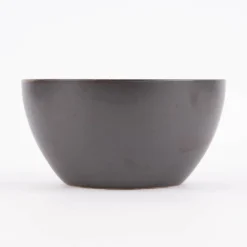 Schale reactive glaze reaktive Glasur schwarz hellgrau 14x7,5cm
