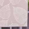 Schal Vorhang Fertiggardine Jacquard mit Schlaufenband Blätter rosa 142x245cm