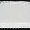 Scheibengardine Batist mit Rauten Stickerei weiß 47cm hoch