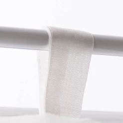 Scheibengardine Kinderzimmer transparente Meterware mit Schlaufen Stifte wollweiß bunt 46cm Höhe