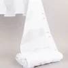 Scheibengardinen Meterware nähfrei Organza Stickerei abstrakt weiß beige grau 30cm Höhe