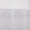 Scheibengardinen Meterware Batist Stickerei uni wollweiß 90cm hoch