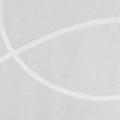 Scherli Gardinenstoff EASY CARE transparent Leinenstrukur Grafik Schlingendessin ecru 2,95m Höhe