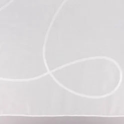 Scherli Gardinenstoff EASY CARE transparent Leinenstrukur Grafik Schlingendessin ecru 2,95m Höhe