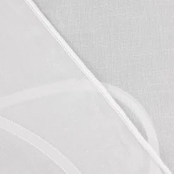 Scherli Gardinenstoff EASY CARE transparent Leinenstrukur Grafik Schlingendessin ecru 2,95m Höhe