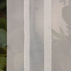 Schiebegardine Meterware Scherli Ischia Streifen abstrakt weiß 60cm Breite