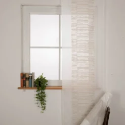 Schiebegardinen Meterware INA ECO Scherl ecru beige 60cm Breite