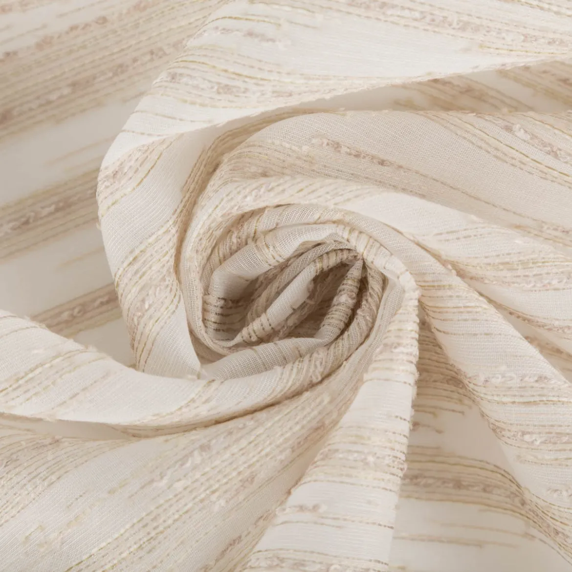 Schiebegardinen Meterware INA ECO Scherl ecru beige 60cm Breite