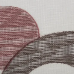 Schiebegardinen Meterware Leinenstruktur Scherli ecru grau rot 60cm Breite