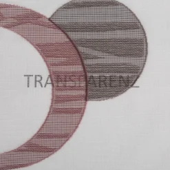 Schiebegardinen Meterware Leinenstruktur Scherli ecru grau rot 60cm Breite