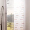 Schiebegardinen Meterware Scherli Barcadi Streifen wollweiß rot orange grau 60cm Breite