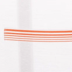 Schiebegardinen Meterware Scherli Barcadi Streifen wollweiß rot orange grau 60cm Breite