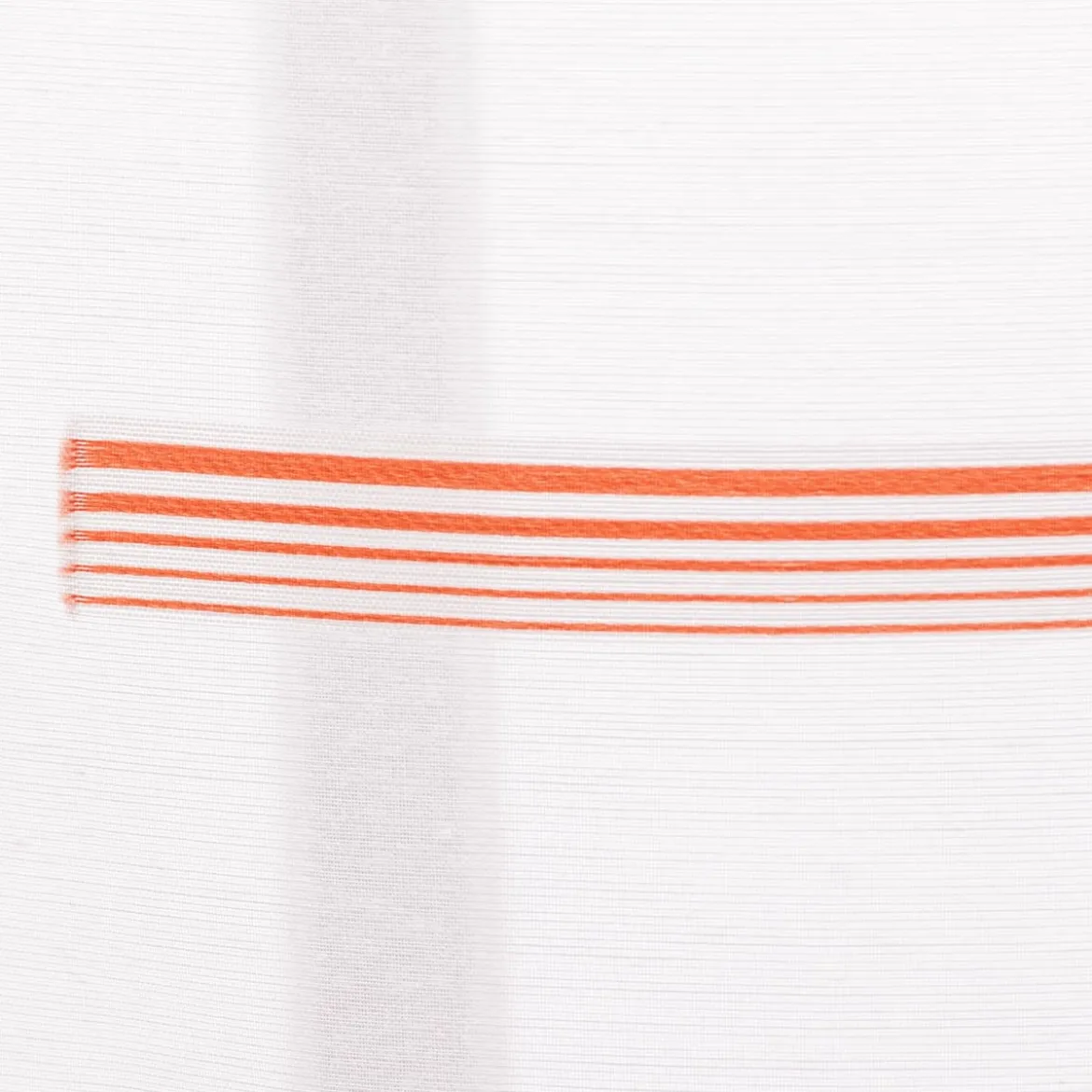 Schiebegardinen Meterware Scherli Barcadi Streifen wollweiß rot orange grau 60cm Breite