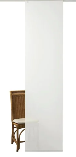 Schiebevorhang Flächenvorhang Saros uni weiß 245x60cm