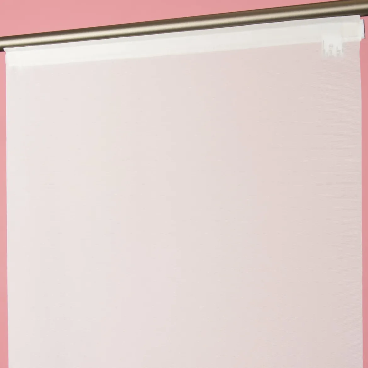 Schiebevorhang Flächenvorhang Saros uni weiß 245x60cm