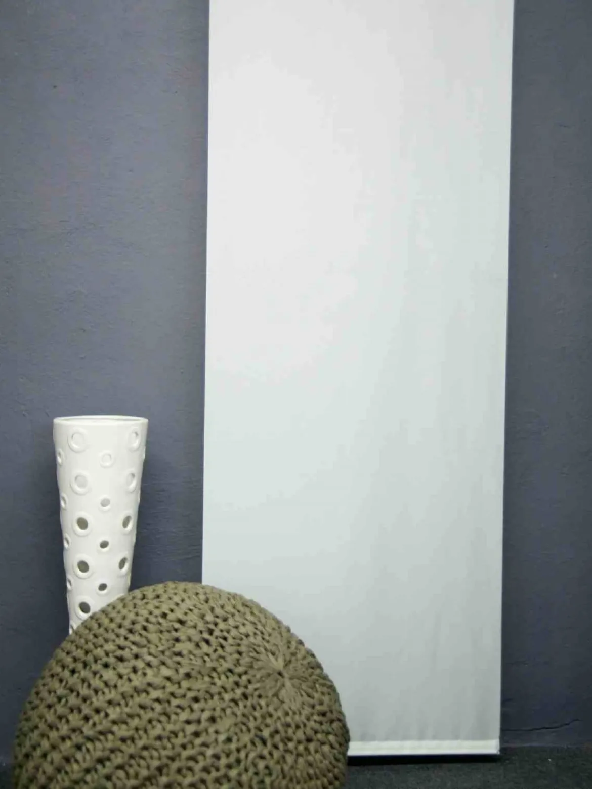 Schiebevorhang Flächenvorhang Saros uni creme 245x60cm