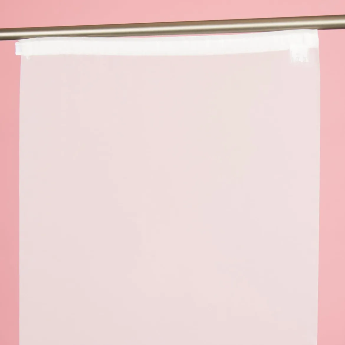 Schiebevorhang Flächenvorhang Eva uni weiß 245x60cm