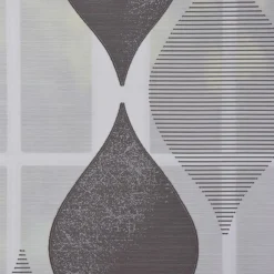 Schiebevorhang Flächenvorhang Flächenschal Paneel Scherli Effektvoile weiche Raute grau 60x245cm