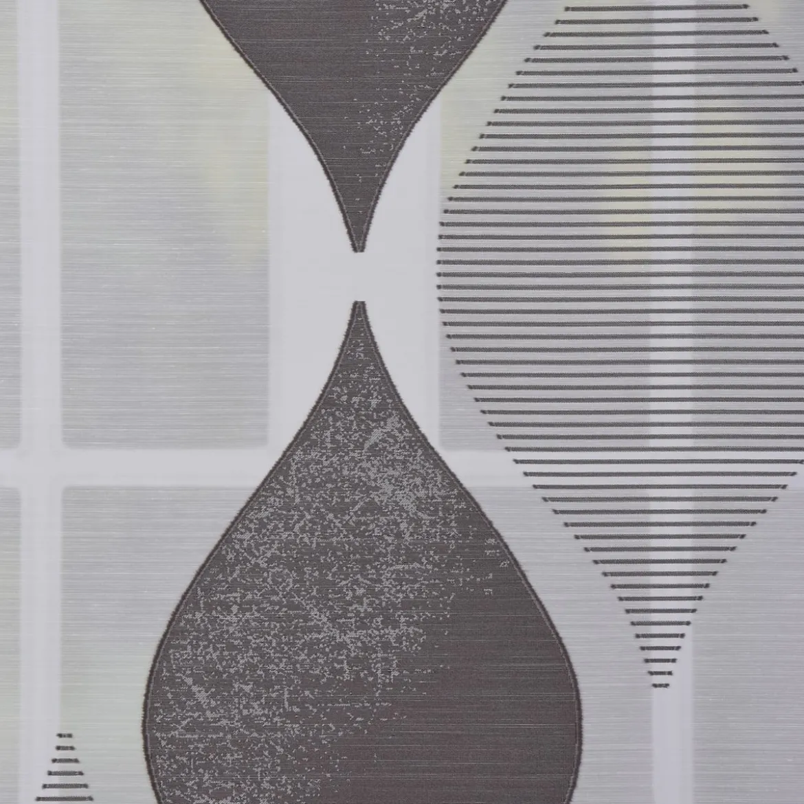 Schiebevorhang Flächenvorhang Flächenschal Paneel Scherli Effektvoile weiche Raute grau 60x245cm