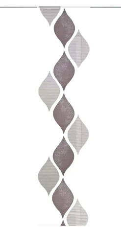 Schiebevorhang Flächenvorhang Flächenschal Paneel Scherli Effektvoile weiche Raute grau 60x245cm