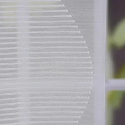 Schiebevorhang Flächenvorhang Flächenschal Paneel Scherli Effektvoile weiche Raute weiß 60x245cm