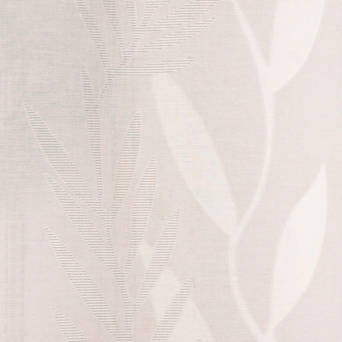 Schiebevorhang Flächenvorhang Scherli Blätter weiß grau 245x60cm