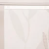 Schiebevorhang Flächenvorhang Scherli Blätter weiß braun 245x60cm
