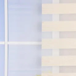 Schiebevorhang Gittergewebe einfarbig weiß 245x60cm