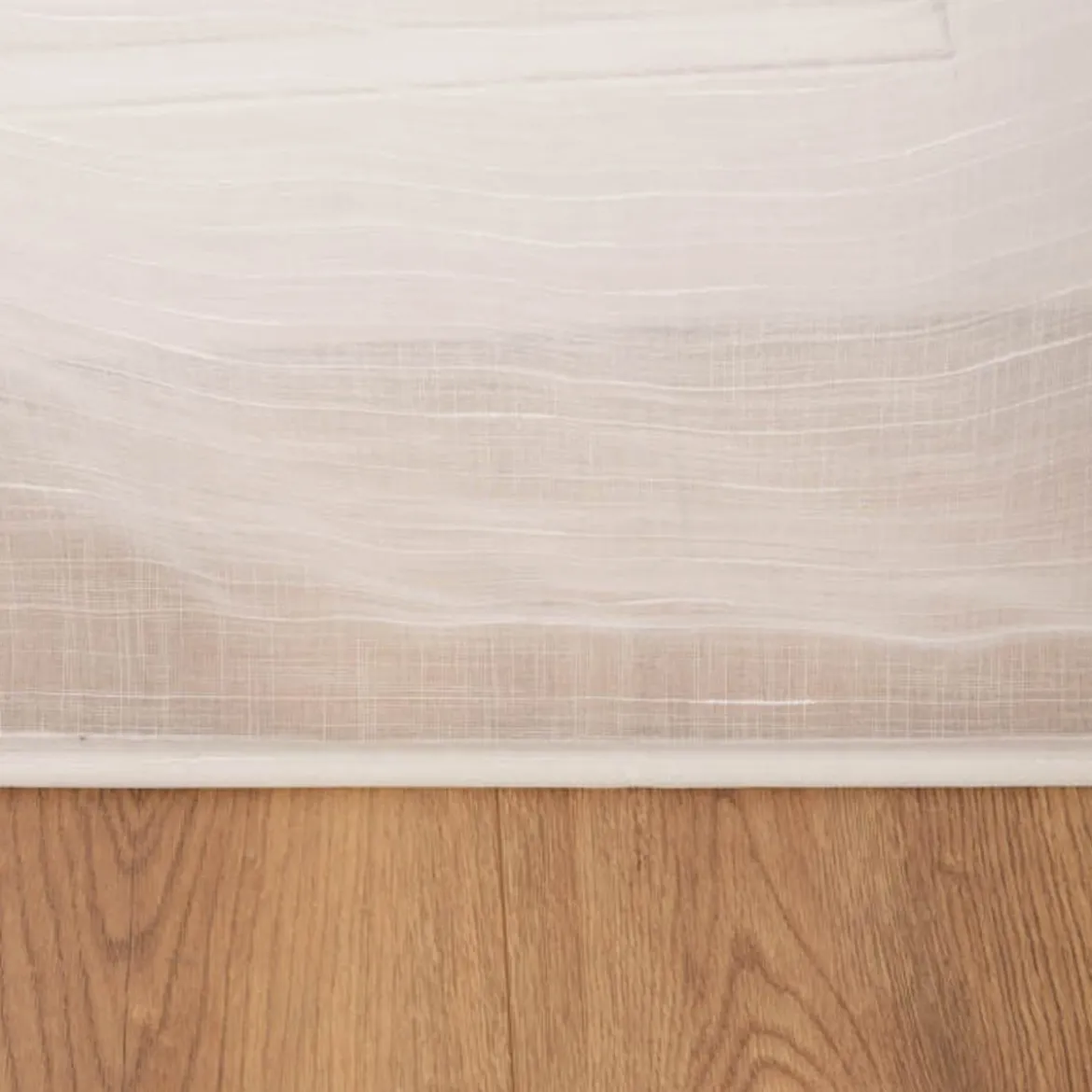 Schiebevorhang Leinenstruktur Voile transparent weiß 245x60cm (BxH)