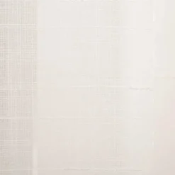 Schiebevorhang Leinenstruktur Voile transparent weiß 245x60cm (BxH)