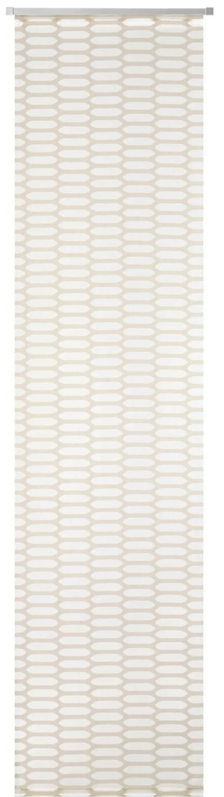 Schiebevorhang Mesh Ausbrenner mit Flexoschiene weiß beige 60x245cm (BxH)