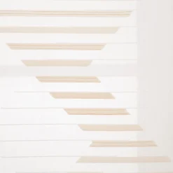 Schiebevorhang Mika Scherli transparent wollweiß beige 245x60cm (BxH)