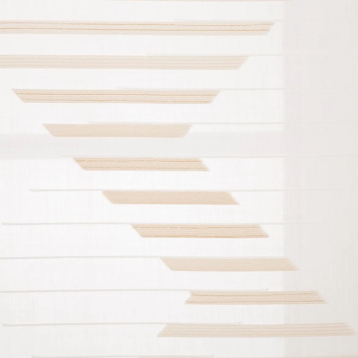 Schiebevorhang Mika Scherli transparent wollweiß beige 245x60cm (BxH)
